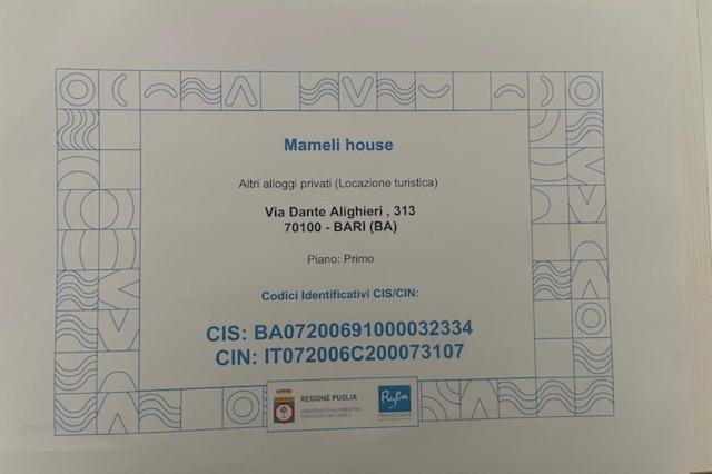 Mameli House Apartment บารี ภายนอก รูปภาพ